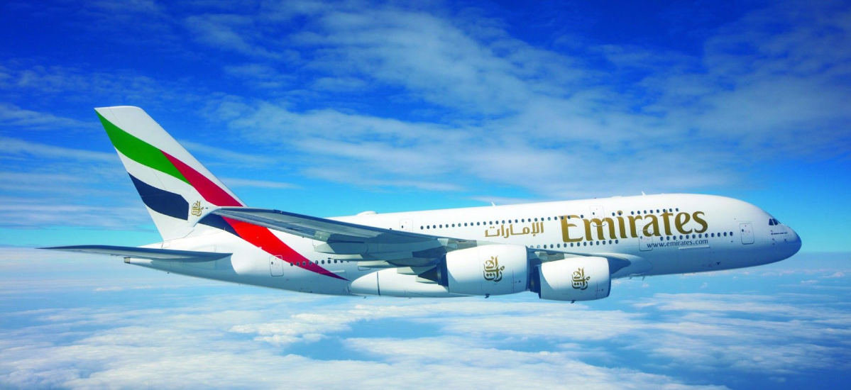 2026_Paxia_BlogMastheads_1199x550_Emirates Emirates airplane in the air